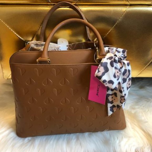 Betsey Johnson Handbags - Betsey Johnson Large Satchel w/ Scarf